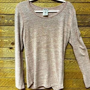 Vocal Embellished Knit Top Size Medium